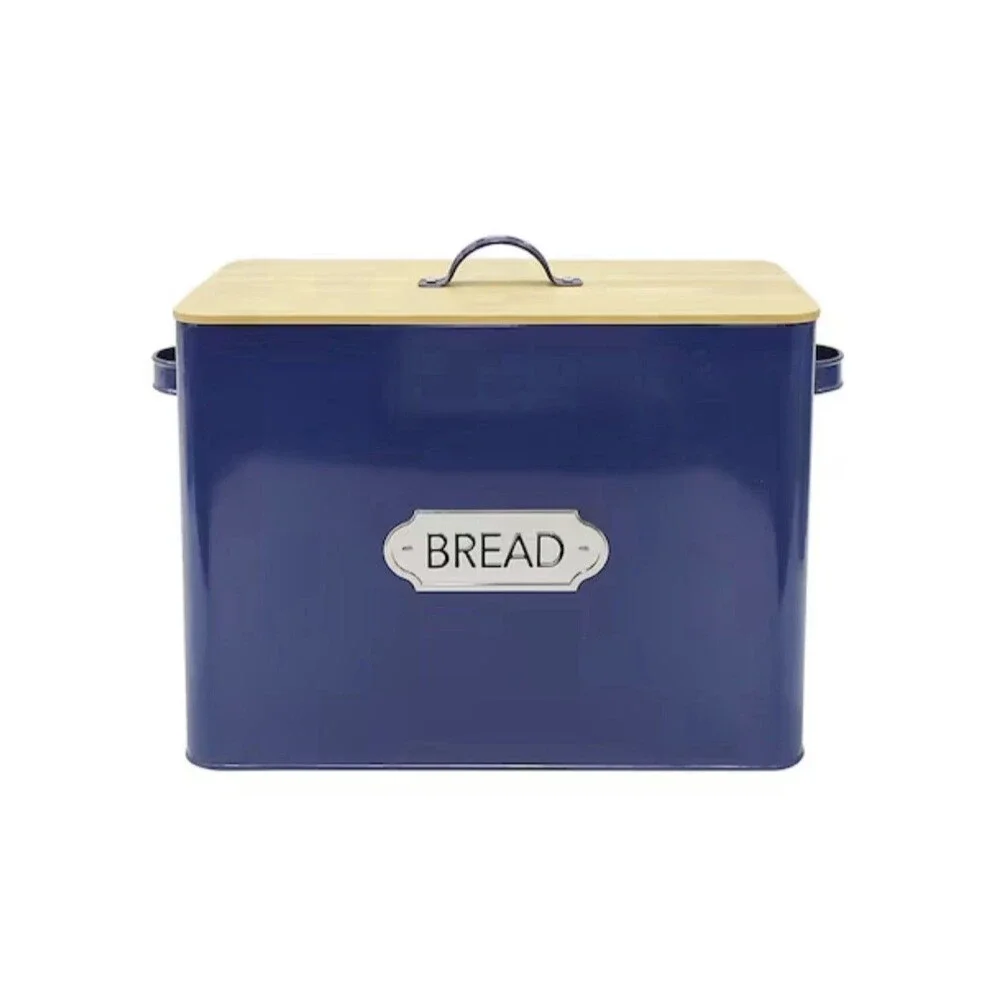 Metal Bread Box by Ashland Blue Kitchen Storage Decor - Picture 1 of 9